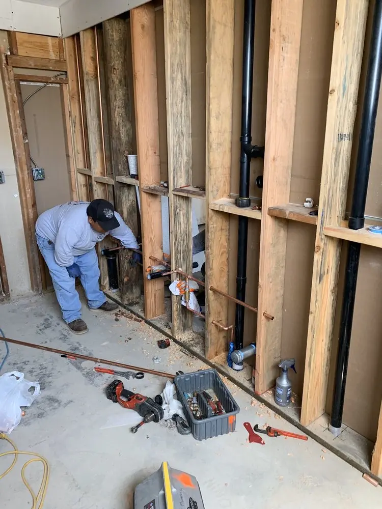Commercial rough-in plumbing for Gas Line Repair in Lakeland Village